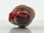 Japanese Clay Bell Dorei Ainu Woman Vtg Tsuchi-Suzu Hokkaido Brown Red DR679