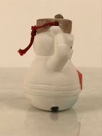 Japanese Clay Bell Dorei Ama Pearl Diver Woman Vtg Tsuchi-Suzu Toba White DR680