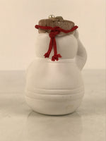 Japanese Clay Bell Dorei Ama Pearl Diver Woman Vtg Tsuchi-Suzu Toba White DR680
