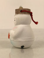 Japanese Clay Bell Dorei Ama Pearl Diver Woman Vtg Tsuchi-Suzu Toba White DR680