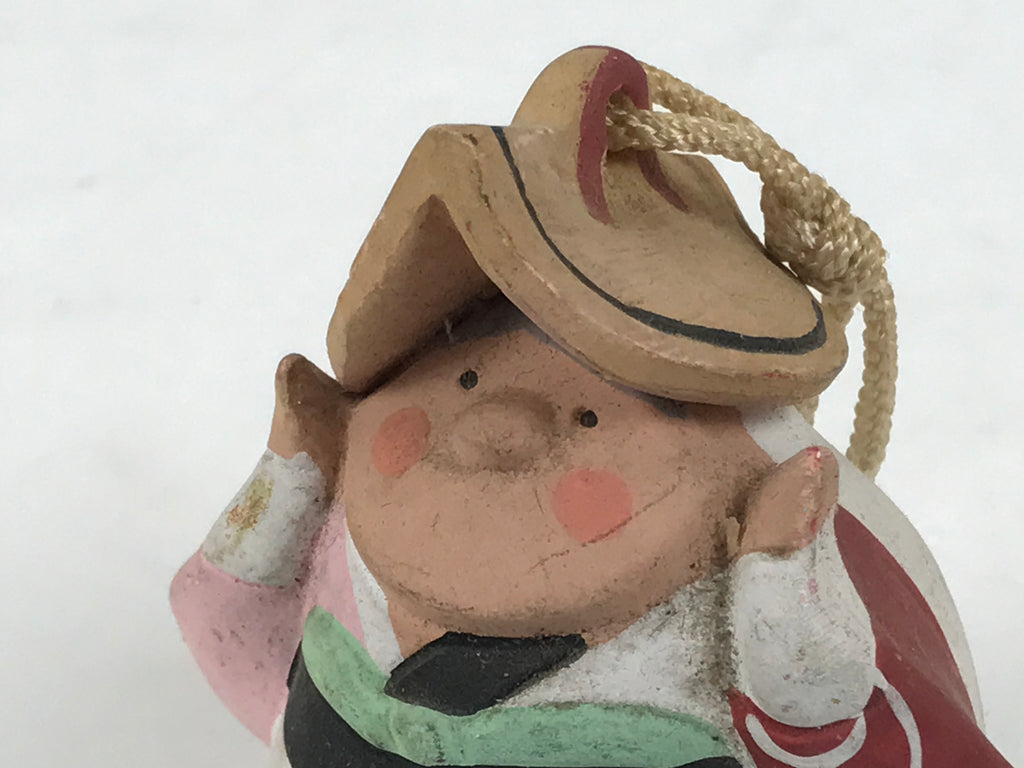 Japanese Clay Bell Dorei Awa Odori Dancer Tsuchi-Suzu Tokushima Souvenir DR670