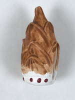 Japanese Clay Bell Dorei Bamboo Shoot Vtg Tsuchi-Suzu Takenoko Root Brown DR622