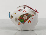 Japanese Clay Bell Dorei Boar Vtg Tsuchi-Suzu Zodiac Animal Inoshishi DR664