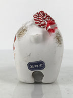 Japanese Clay Bell Dorei Boar Vtg Tsuchi-Suzu Zodiac Animal Inoshishi DR664