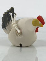 Japanese Clay Bell Dorei Chicken Vtg Tsuchi-Suzu Zodiac Animal Rooster DR639