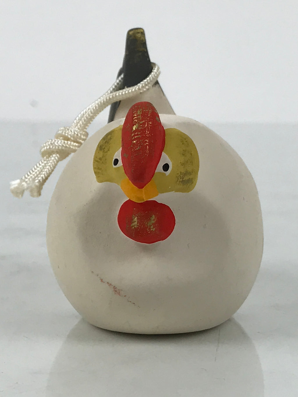 Japanese Clay Bell Dorei Chicken Vtg Tsuchi-Suzu Zodiac Animal Rooster DR639