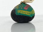 Japanese Clay Bell Dorei Cow Vtg Tsuchi-Suzu Zodiac Animal Black Ushi DR651