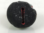 Japanese Clay Bell Dorei Cow Vtg Tsuchi-Suzu Zodiac Animal Black Ushi DR651