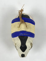 Japanese Clay Bell Dorei Cow Vtg Tsuchi-Suzu Zodiac Animal Ushi White DR628