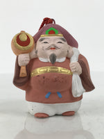 Japanese Clay Bell Dorei Daikokuten Tsuchi-Suzu Lucky Hammer 7 Lucky Gods DR669