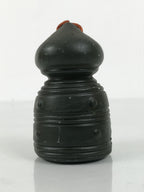 Japanese Clay Bell Dorei Giboshi Bridge Finial Vtg Tsuchi-Suzu Green Gold DR635