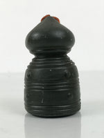 Japanese Clay Bell Dorei Giboshi Bridge Finial Vtg Tsuchi-Suzu Green Gold DR635