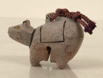 Japanese Clay Bell Dorei Hariko Cow Vtg Tsuchi-Suzu Zodiac Animal Ushi DR619