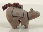 Japanese Clay Bell Dorei Hariko Cow Vtg Tsuchi-Suzu Zodiac Animal Ushi DR619