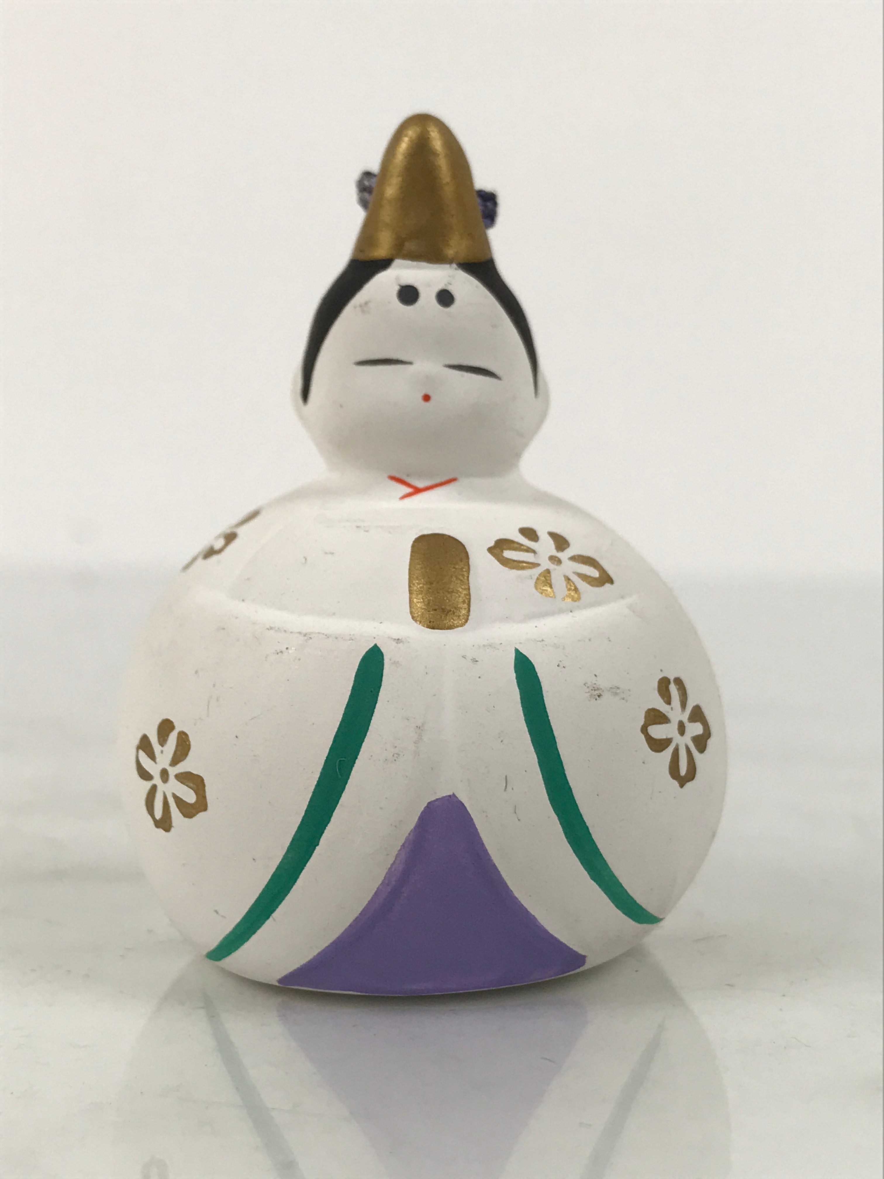 Japanese Clay Bell Dorei Hina Doll Tsuchi-Suzu Girls' Day Prince Emperor DR611