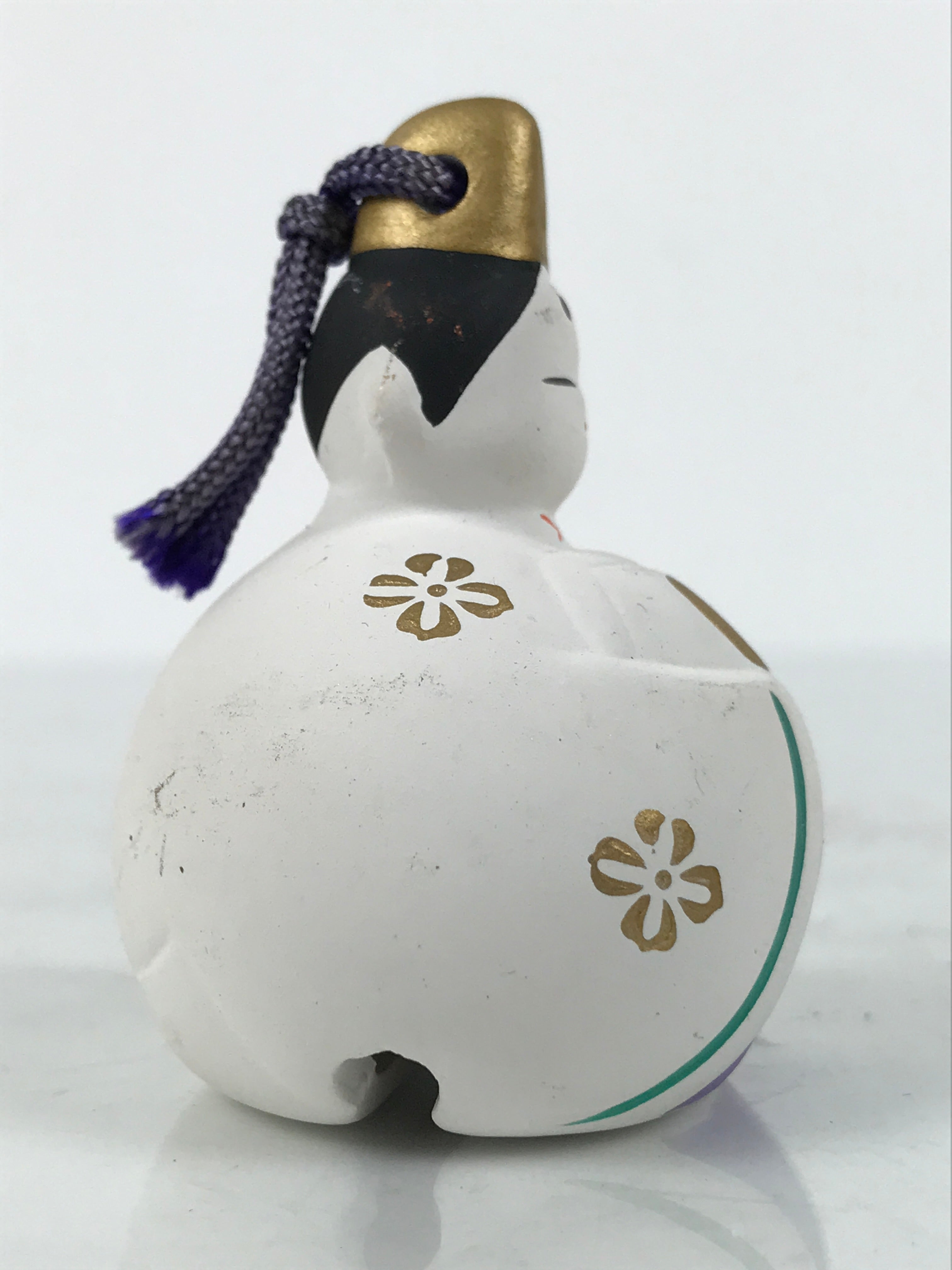 Japanese Clay Bell Dorei Hina Doll Tsuchi-Suzu Girls' Day Prince Emperor DR611