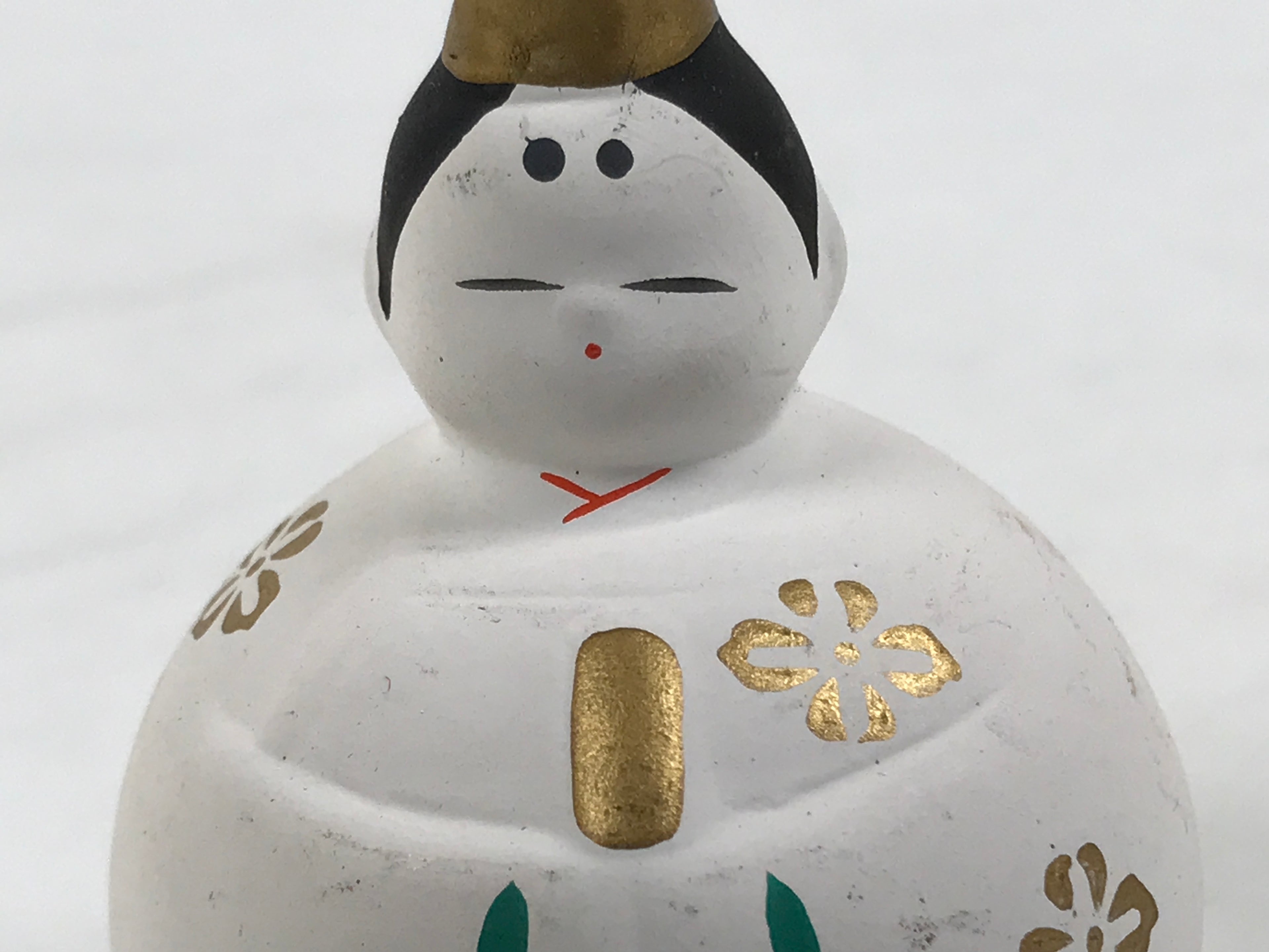 Japanese Clay Bell Dorei Hina Doll Tsuchi-Suzu Girls' Day Prince Emperor DR611