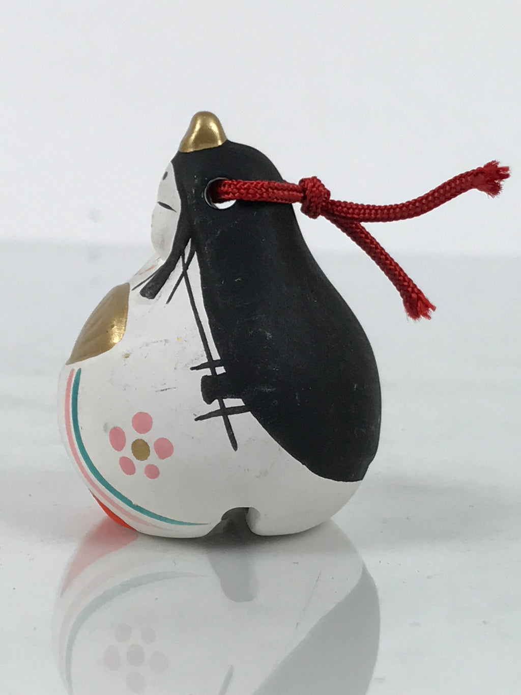 Japanese Clay Bell Dorei Hina Doll Tsuchi-Suzu Girls' Day Princess Empress DR604