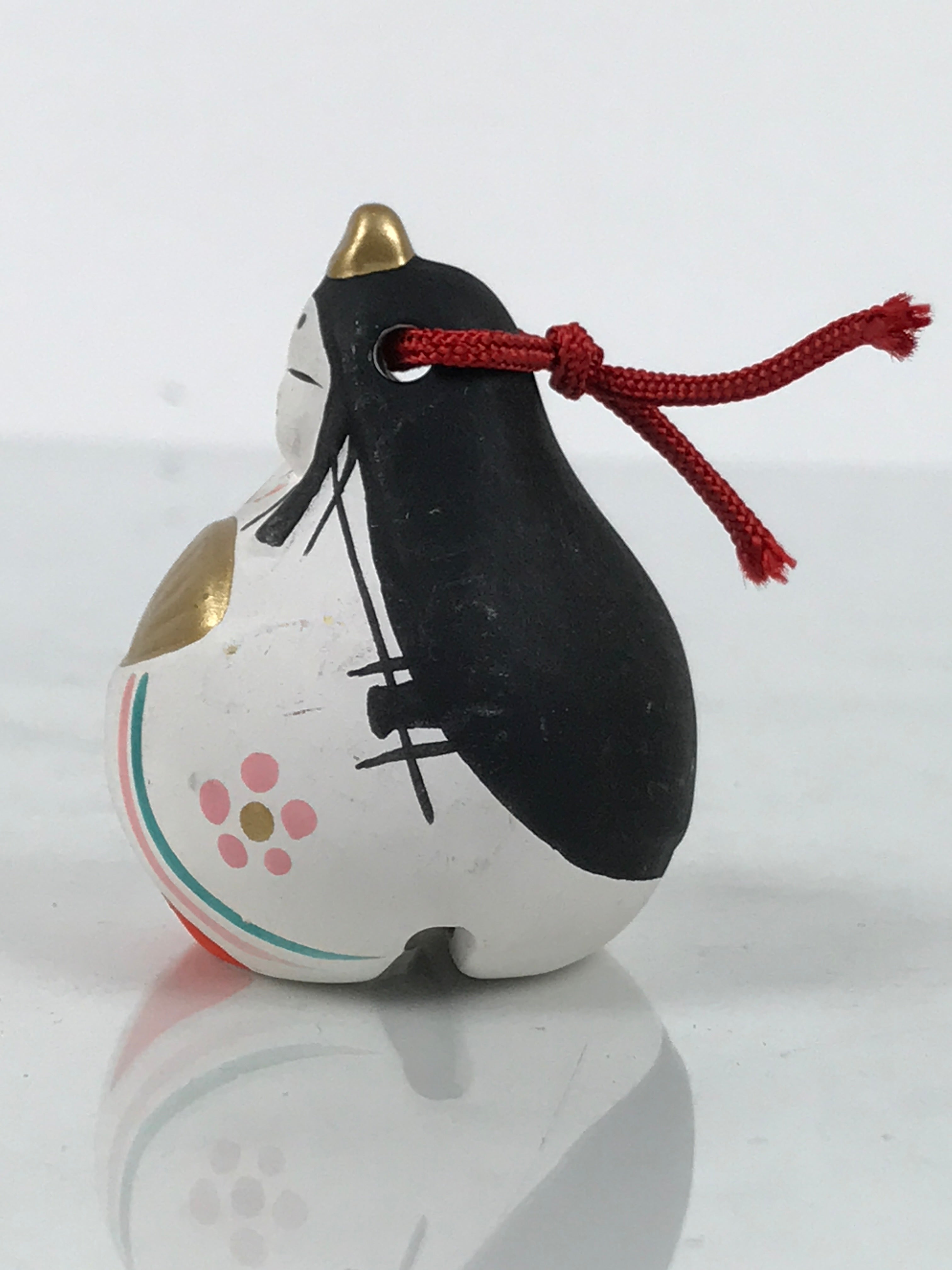 Japanese Clay Bell Dorei Hina Doll Tsuchi-Suzu Girls' Day Princess Empress DR604