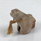 Japanese Clay Bell Dorei Horse Vtg Tsuchi-Suzu Zodiac Animal Uma Brown DR643