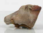 Japanese Clay Bell Dorei Horse Vtg Tsuchi-Suzu Zodiac Animal Uma Brown DR643