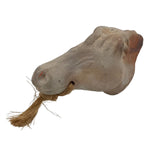 Japanese Clay Bell Dorei Horse Vtg Tsuchi-Suzu Zodiac Animal Uma Brown DR643