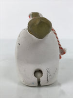 Japanese Clay Bell Dorei Horse Vtg Tsuchi-Suzu Zodiac Animal Uma White DR641