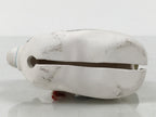 Japanese Clay Bell Dorei Horse Vtg Tsuchi-Suzu Zodiac Animal Uma White DR641