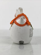 Japanese Clay Bell Dorei Horse Vtg Tsuchi-Suzu Zodiac Animal Uma White DR661