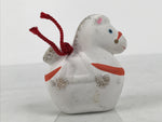 Japanese Clay Bell Dorei Horse Vtg Tsuchi-Suzu Zodiac Animal Uma White DR672