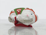 Japanese Clay Bell Dorei Horse Vtg Tsuchi-Suzu Zodiac Animal Uma White DR672