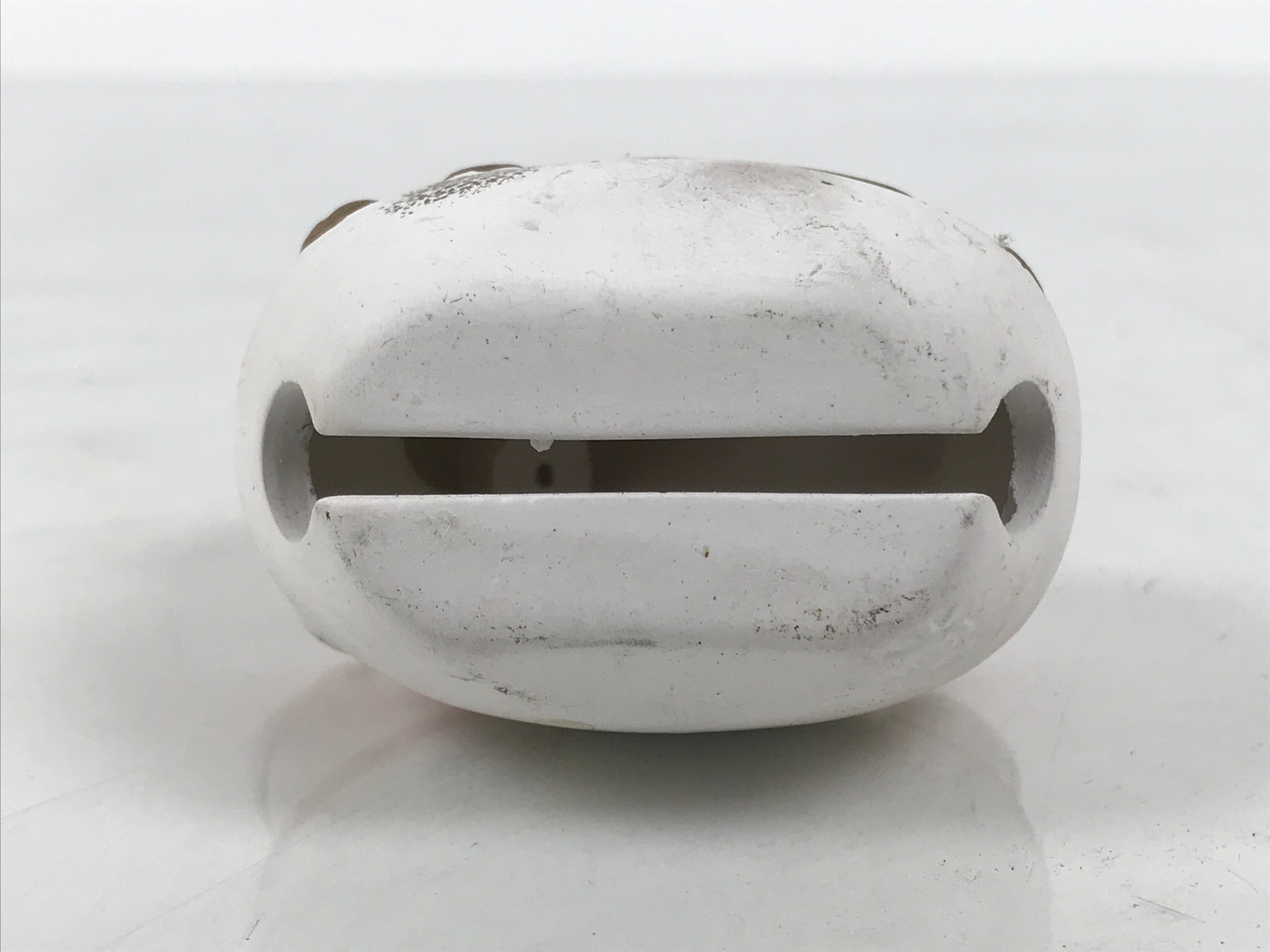 Japanese Clay Bell Dorei Horse Vtg Tsuchi-Suzu Zodiac Animal Uma White DR672