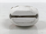 Japanese Clay Bell Dorei Horse Vtg Tsuchi-Suzu Zodiac Animal Uma White DR672
