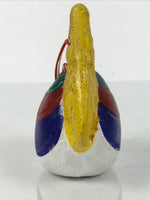 Japanese Clay Bell Dorei Inari Flame Vtg Tsuchi-Suzu Houshu No Tama Amulet DR645