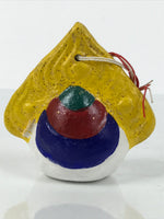 Japanese Clay Bell Dorei Inari Flame Vtg Tsuchi-Suzu Houshu No Tama Amulet DR645