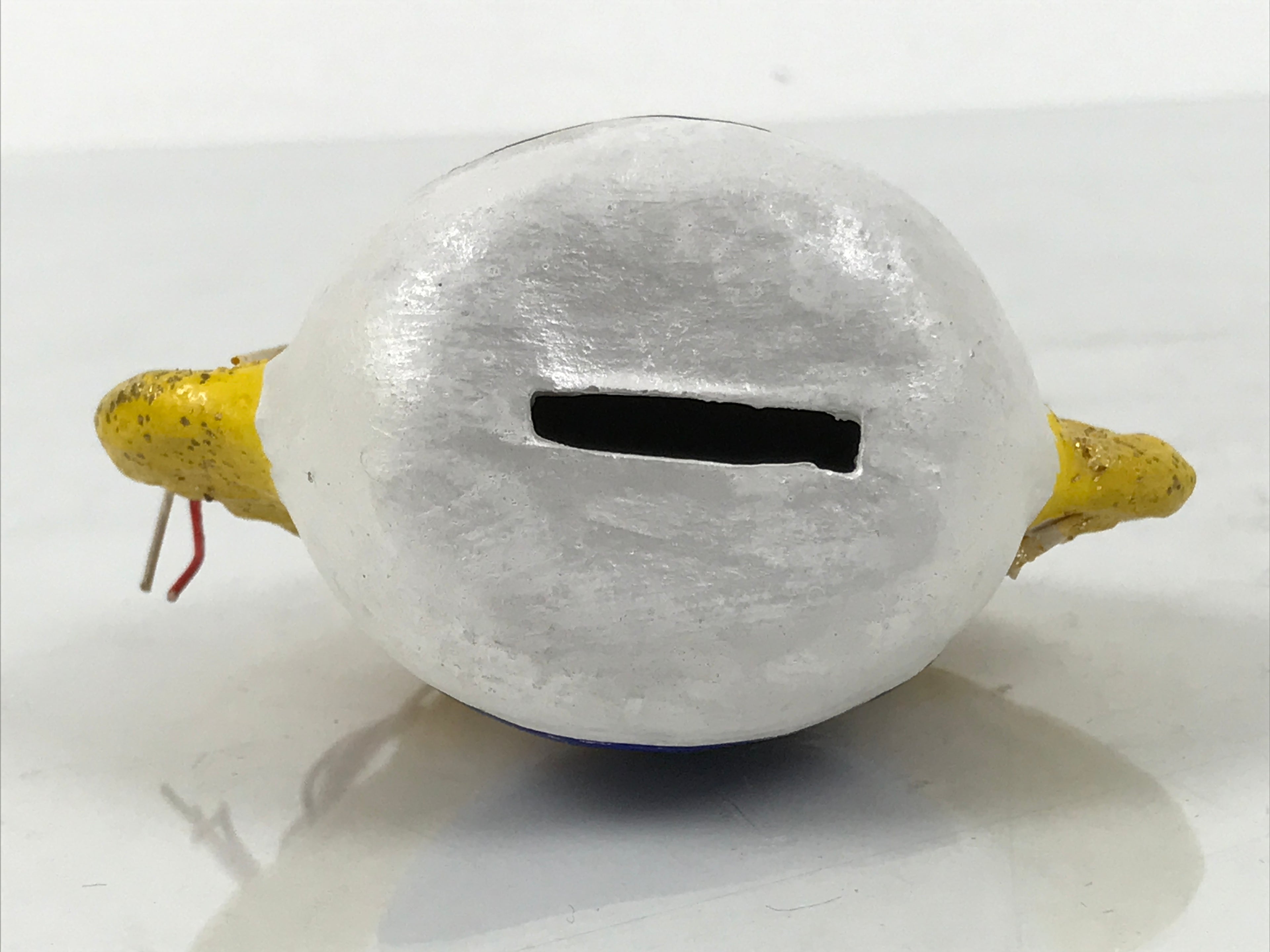 Japanese Clay Bell Dorei Inari Flame Vtg Tsuchi-Suzu Houshu No Tama Amulet DR645