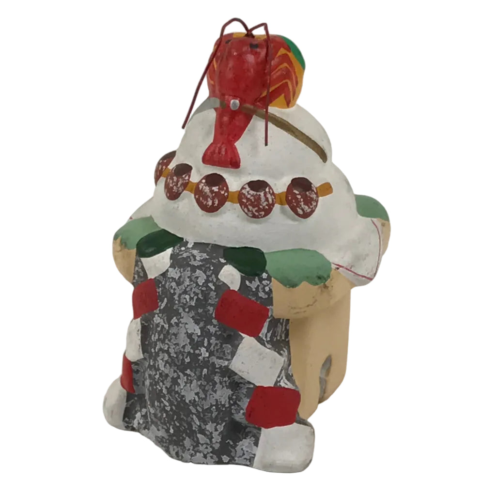 Japanese Clay Bell Dorei Kagamimochi Display Tsuchi-Suzu New Years Kyoto DR630