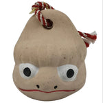 Japanese Clay Bell Dorei Kappa Vtg Tsuchi-Suzu Fire Prevention Amulet DR608