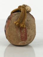 Japanese Clay Bell Dorei Karasu Tengu Vtg Tsuchi-Suzu Yokai Folklore Brown DR626