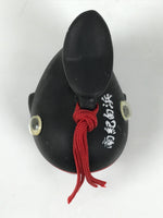 Japanese Clay Bell Dorei Kujira Whale Tsuchi-Suzu Nanki Shirahama Black DR640