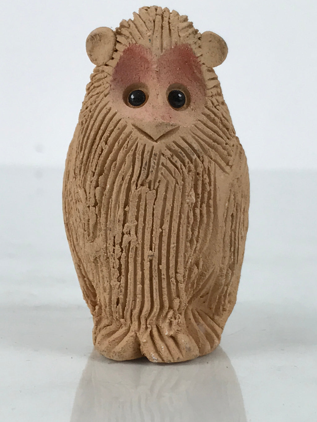 Japanese Clay Bell Dorei Monkey Vtg Tsuchi-Suzu Zodiac Animal Saru Brown DR605