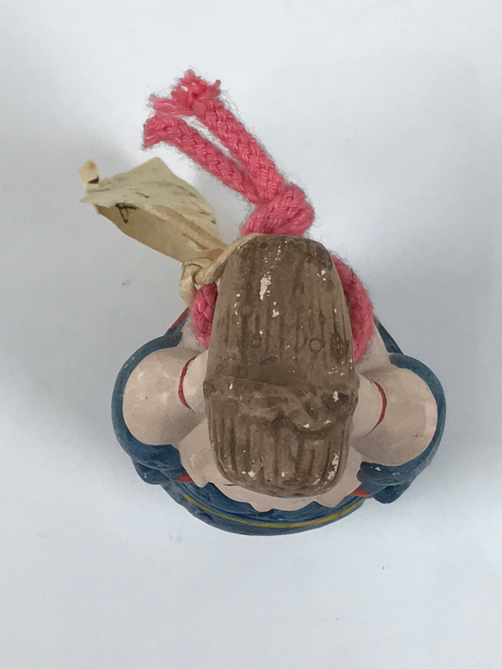 Japanese Clay Bell Dorei Oharame Vtg Tsuchi-Suzu Kimono Work Woman Kyoto DR649