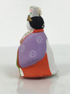 Japanese Clay Bell Dorei Ohinasama Princess Vtg Tsuchi-Suzu Purple Red DR668