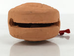 Japanese Clay Bell Dorei Old Coin Vtg Tsuchi-Suzu Wadoukaichin Amulet DR609