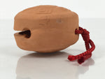 Japanese Clay Bell Dorei Old Coin Vtg Tsuchi-Suzu Wadoukaichin Amulet DR609
