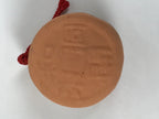 Japanese Clay Bell Dorei Old Coin Vtg Tsuchi-Suzu Wadoukaichin Amulet DR609