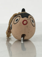 Japanese Clay Bell Dorei Puffer Fish Vtg Tsuchi-Suzu Fugu Black Brown DR674
