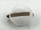 Japanese Clay Bell Dorei Puffer Fish Vtg Tsuchi-Suzu Fugu Black White DR675