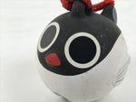 Japanese Clay Bell Dorei Puffer Fish Vtg Tsuchi-Suzu Fugu Black White DR675