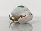 Japanese Clay Bell Dorei Rabbit Vtg Tsuchi-Suzu Zodiac Animal Usagi White DR676